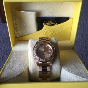 Invicta Automatic All Gold Pro Diver Watch NWT